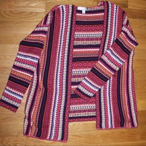 beautiful & comfy mayan patterned cardigan